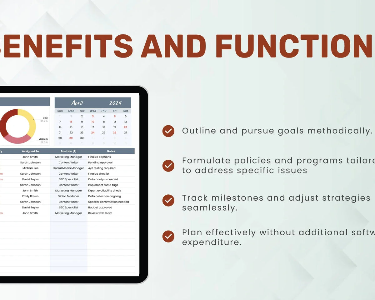 Business Task Tracker Template