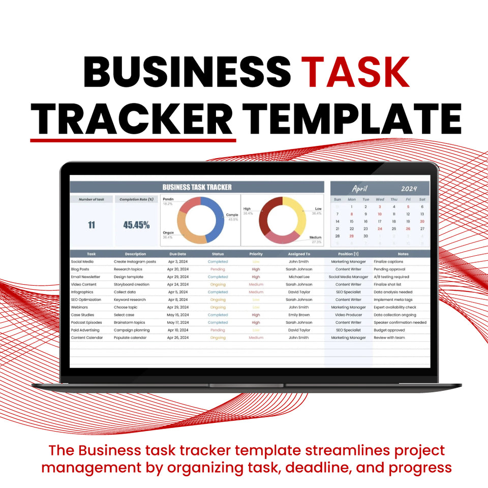 Business Task Tracker Template